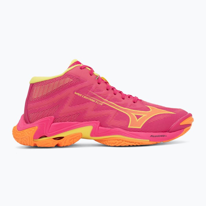Scarpe da pallavolo Mizuno Wave Lightning Elite Mid pink tetra/fortune yellow/light 2