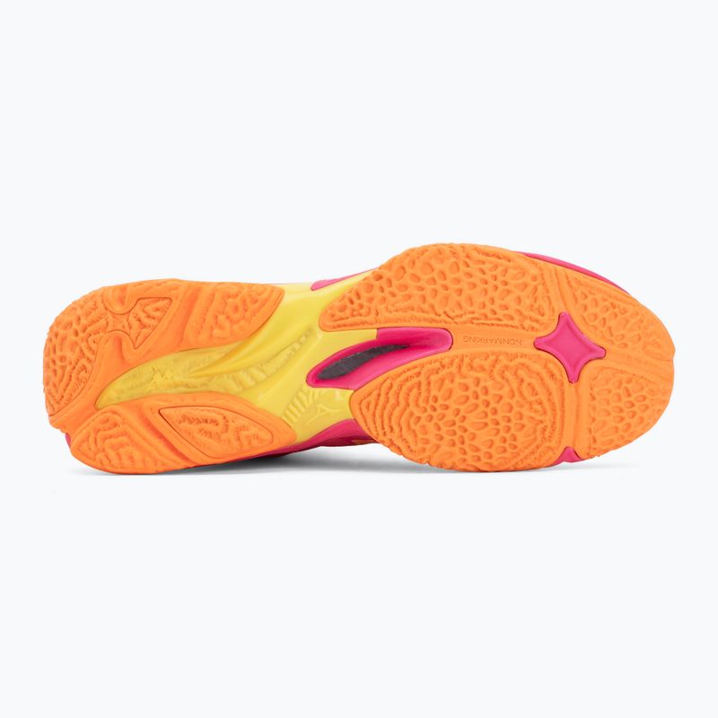 Scarpe da pallavolo Mizuno Wave Lightning Elite Mid pink tetra/fortune yellow/light 4