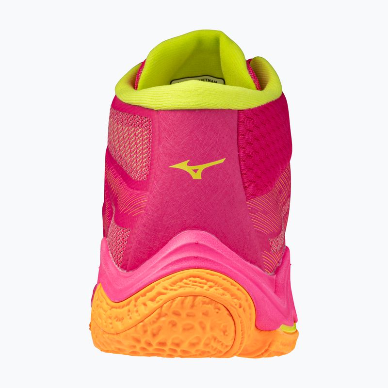 Scarpe da pallavolo Mizuno Wave Lightning Elite Mid pink tetra/fortune yellow/light 3