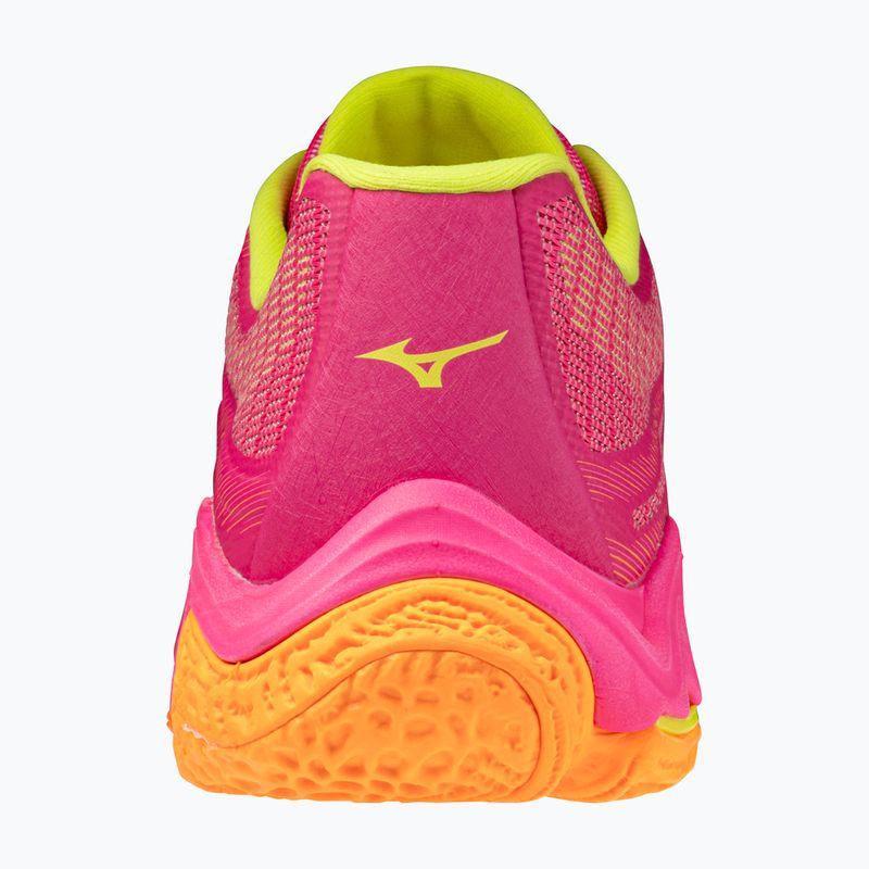 Scarpe da pallavolo Mizuno Wave Lightning Elite pink tetra/fortune yellow/ligh 3