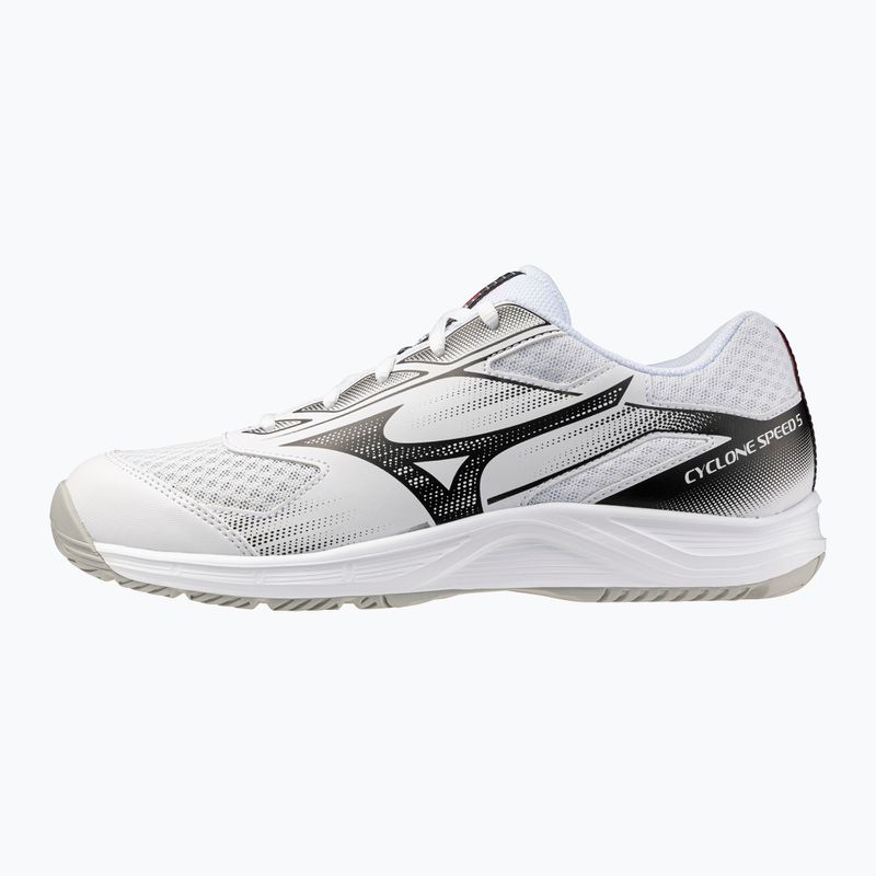 Scarpe da pallavolo Mizuno Cyclone Speed 5 white/black/fiery red 8