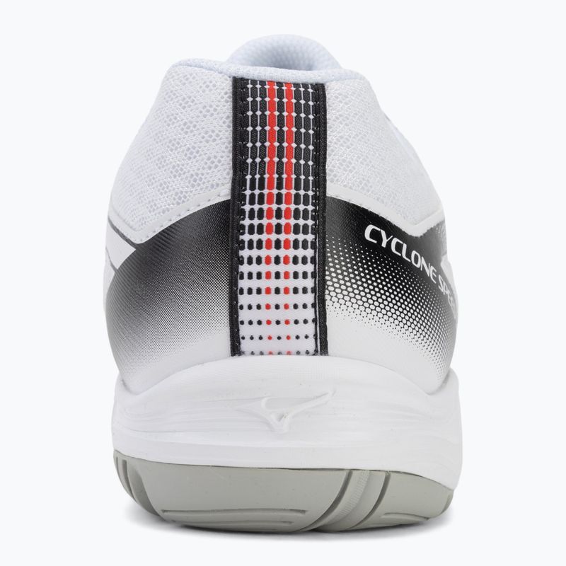 Scarpe da pallavolo Mizuno Cyclone Speed 5 white/black/fiery red 6