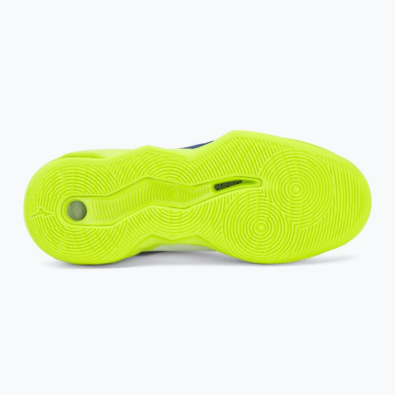 Scarpe da pallavolo Mizuno Wave Momentum Pro Mid white/lightning yellow/dazzling blue 4