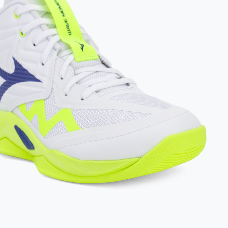 Scarpe da pallavolo Mizuno Wave Momentum Pro Mid white/lightning yellow/dazzling blue 7