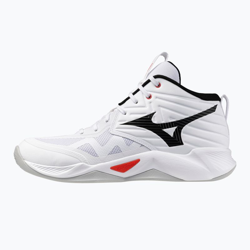 Scarpe da pallavolo Mizuno Wave Momentum Pro Mid white/black/fiery red 8