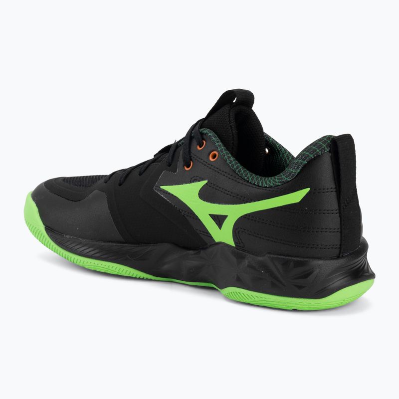 Scarpe da pallavolo Mizuno Wave Momentum Pro black/glowing apple/mandarin orange 3