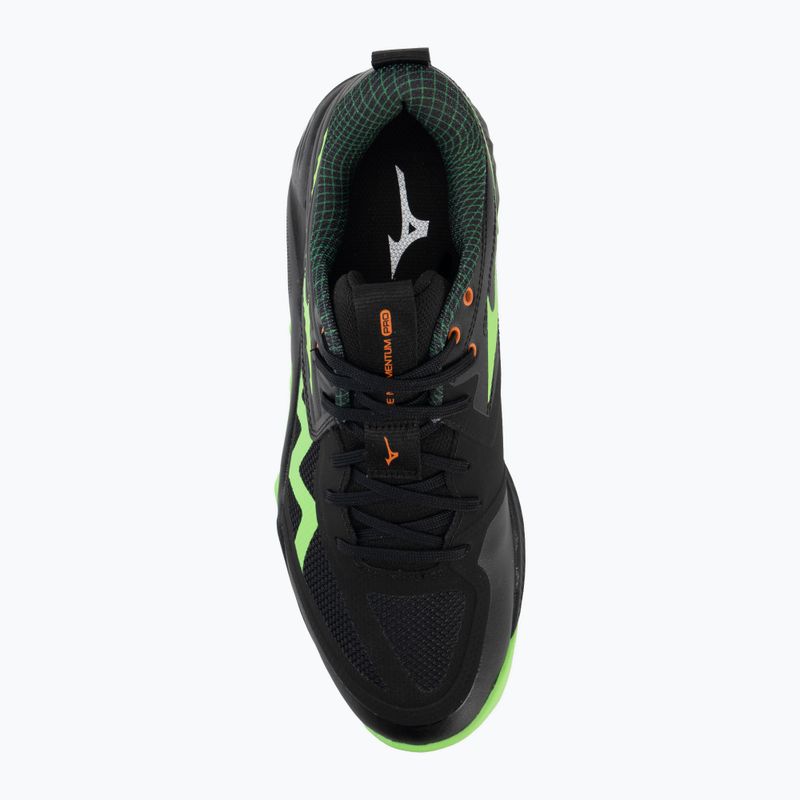 Scarpe da pallavolo Mizuno Wave Momentum Pro black/glowing apple/mandarin orange 5