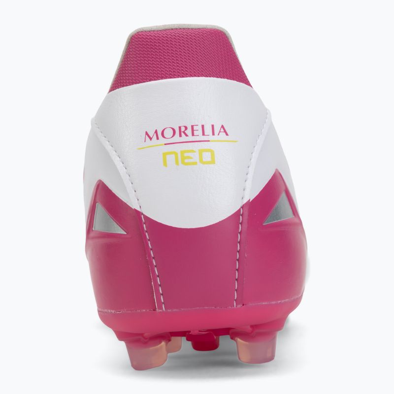 Scarpe da calcio Mizuno Morelia Neo IV Pro AG white/fuchsia purple/fuchsia purple 6
