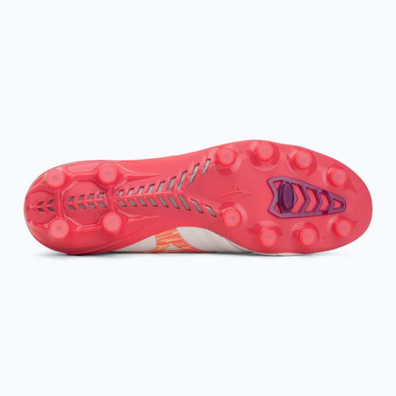 Scarpe da calcio Mizuno Morelia Neo IV Beta Japan FG white/pink tetra/fuchsia purple 4