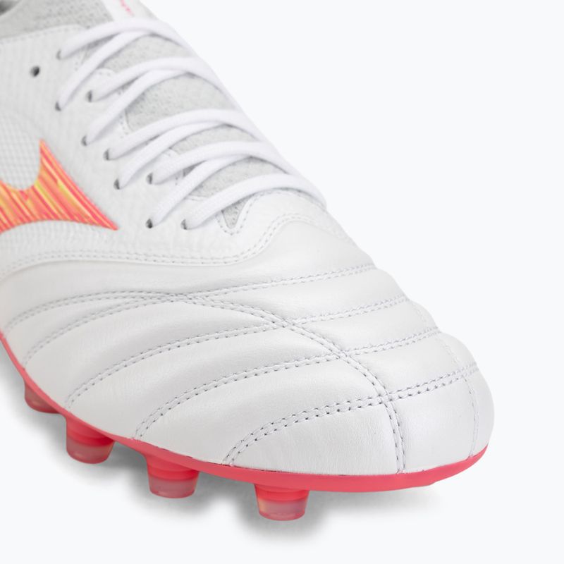Scarpe da calcio Mizuno Morelia Neo IV Beta Japan FG white/pink tetra/fuchsia purple 7