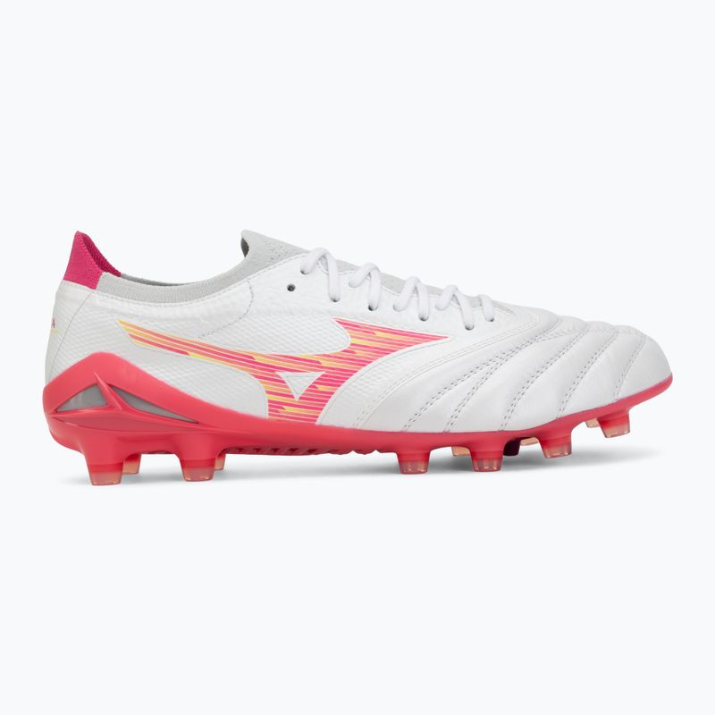 Scarpe da calcio Mizuno Morelia Neo IV Beta Elite FG white/pink tetra/fuchsia purple 2