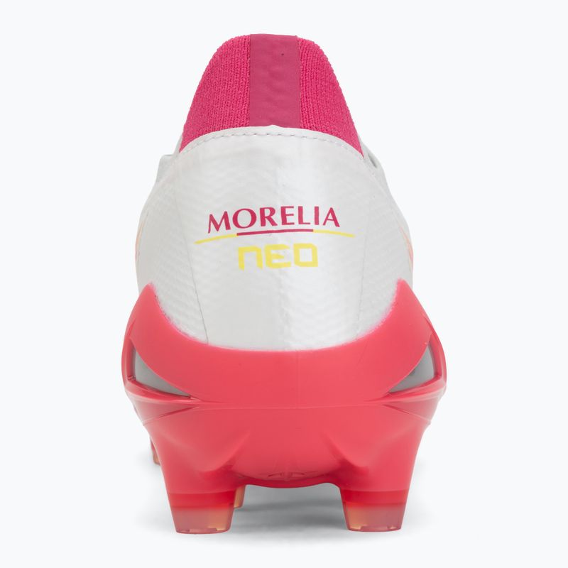 Scarpe da calcio Mizuno Morelia Neo IV Beta Elite FG white/pink tetra/fuchsia purple 6