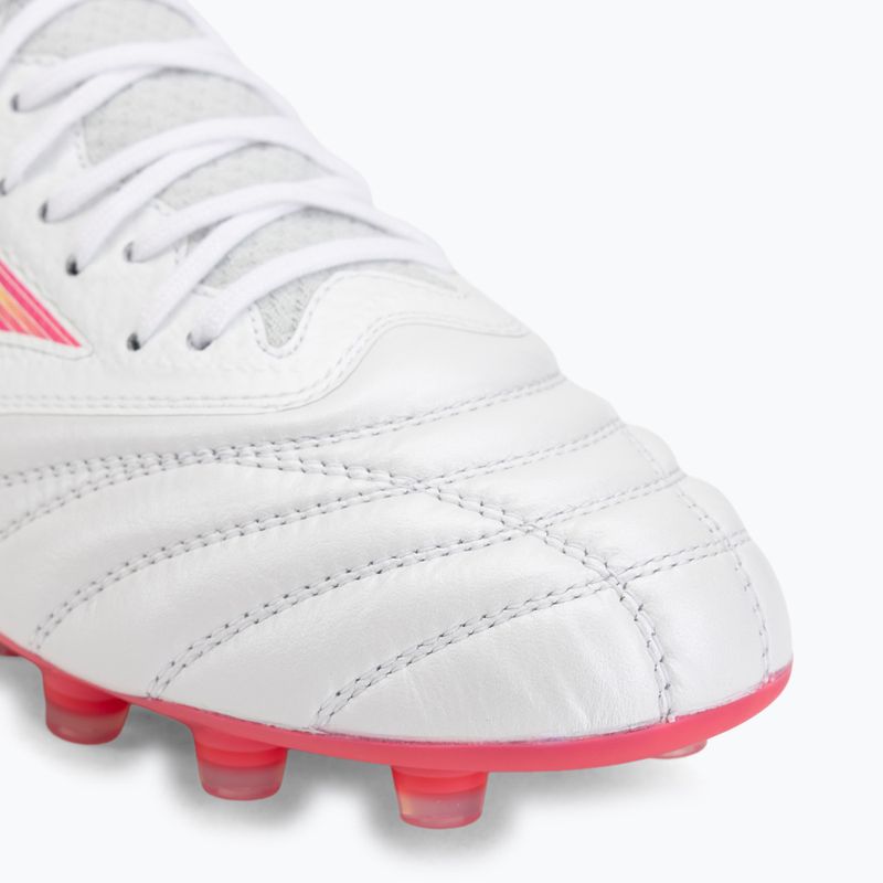 Scarpe da calcio Mizuno Morelia Neo IV Beta Elite FG white/pink tetra/fuchsia purple 7