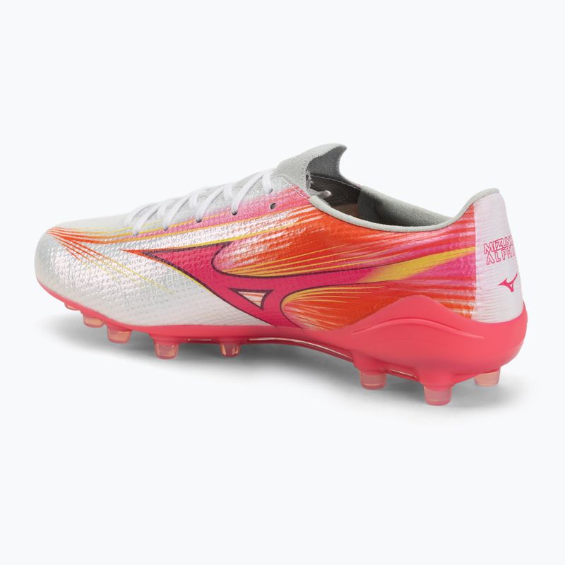 Scarpe da calcio Mizuno Alpha III Japan AG white/fuchsia purple 3