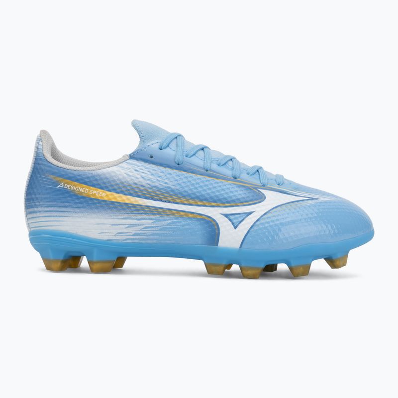 Scarpe da calcio junior Mizuno Alfa III Select Jr FG sky blue/white 2