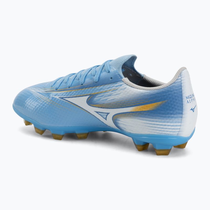 Scarpe da calcio junior Mizuno Alfa III Select Jr FG sky blue/white 3