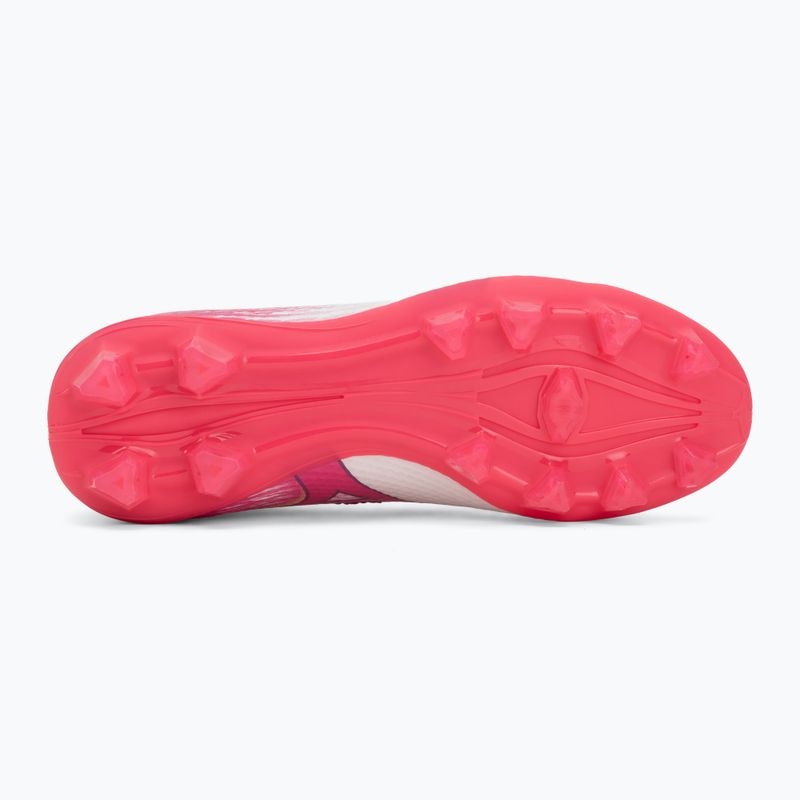 Scarpe da calcio junior Mizuno Alfa III Select Jr FG white/fuchsia purple 4