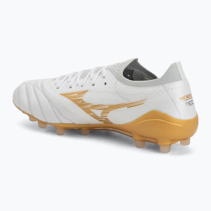 Scarpe da calcio Mizuno Morelia Neo IV Beta Elite AG white/mp gold/cool gray 3c 3