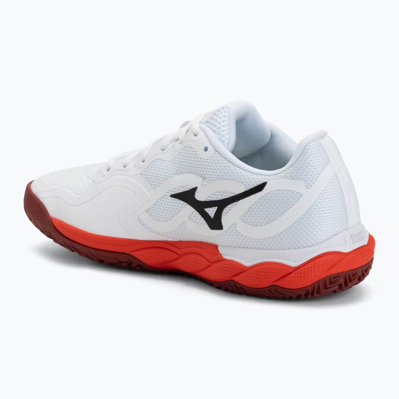Scarpe da tennis da uomo Mizuno Wave Enforce Court CC fiery red/white/sun-dried tomato 3