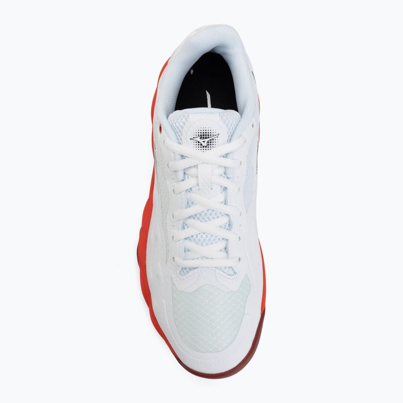 Scarpe da tennis da uomo Mizuno Wave Enforce Court CC fiery red/white/sun-dried tomato 5