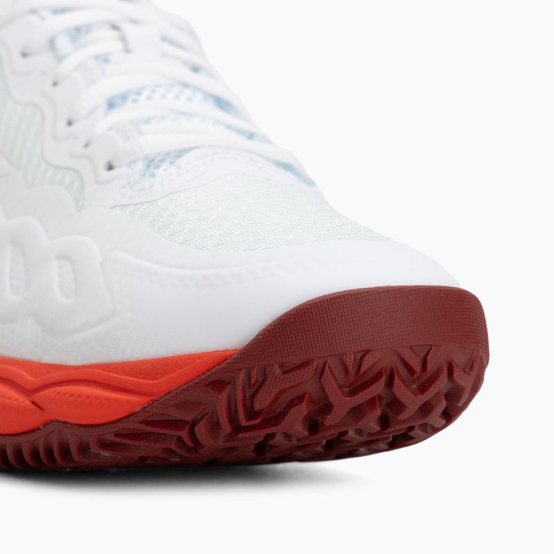 Scarpe da tennis da uomo Mizuno Wave Enforce Court CC fiery red/white/sun-dried tomato 7