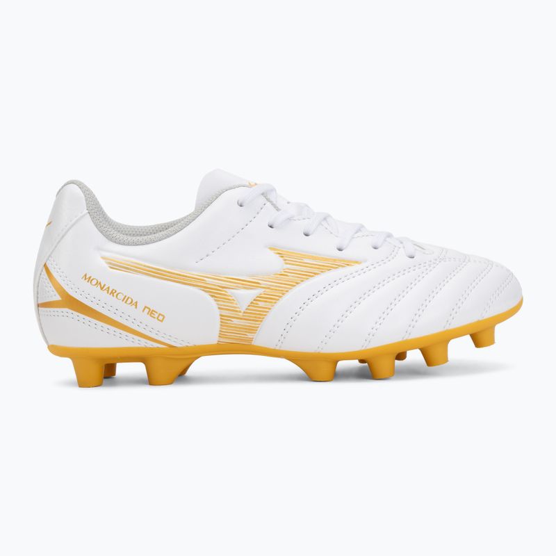 Scarpe da calcio junior Mizuno Monarcida Neo III Select FG white/mp gold 2
