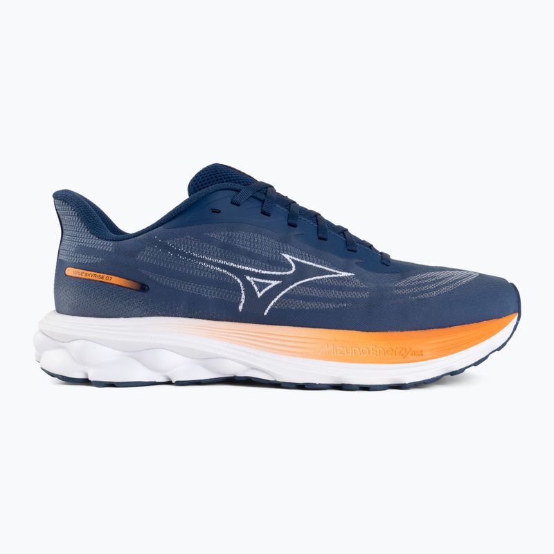 Scarpe da corsa uomo Mizuno Wave Skyrise 7 estate blue/white/coral rose 2