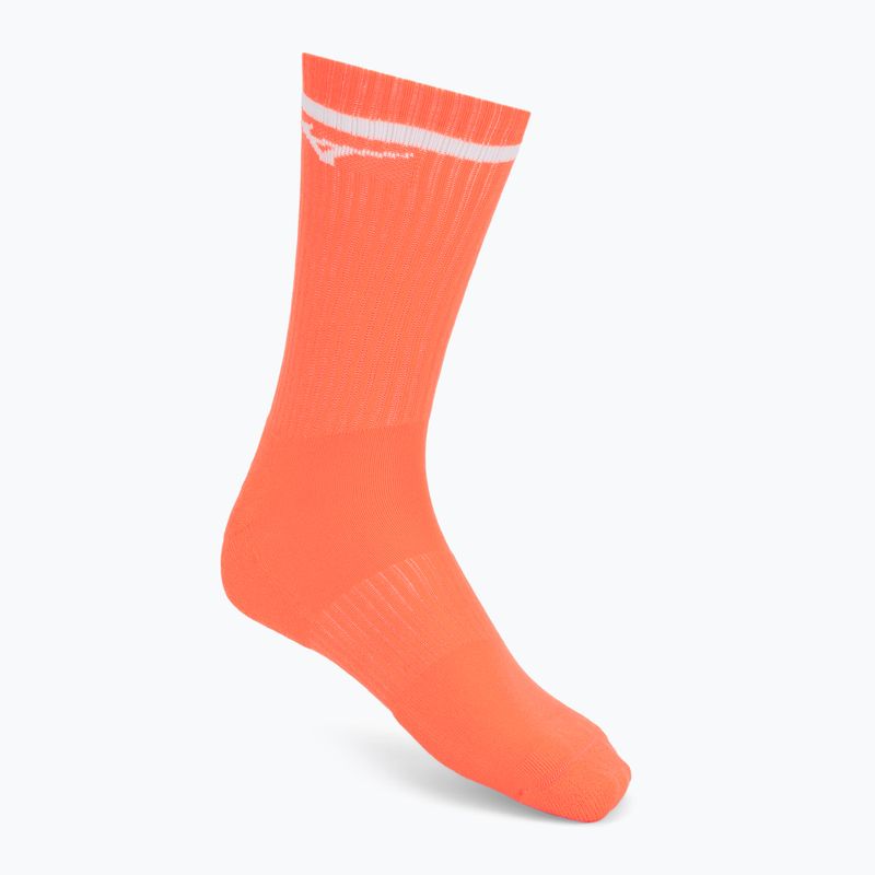 Calze Mizuno Training With Line white/cloudspace/lava orange 4