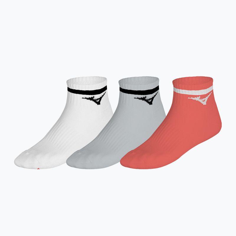 Calze Mizuno Training With Line white/cloudspace/lava orange 8