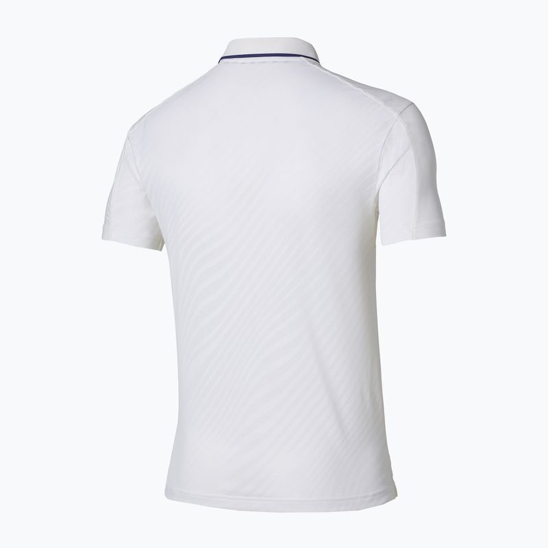 Maglietta da tennis da uomo Mizuno Tennis Short Sleeve Polo white 2