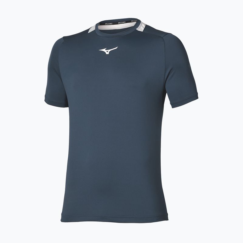 Maglietta da tennis da uomo Mizuno Tennis Core Short Sleeve Tee insigna blue/cloudscape