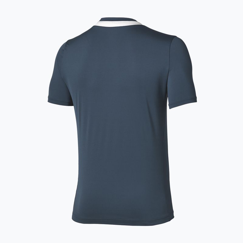 Maglietta da tennis da uomo Mizuno Tennis Core Short Sleeve Tee insigna blue/cloudscape 2