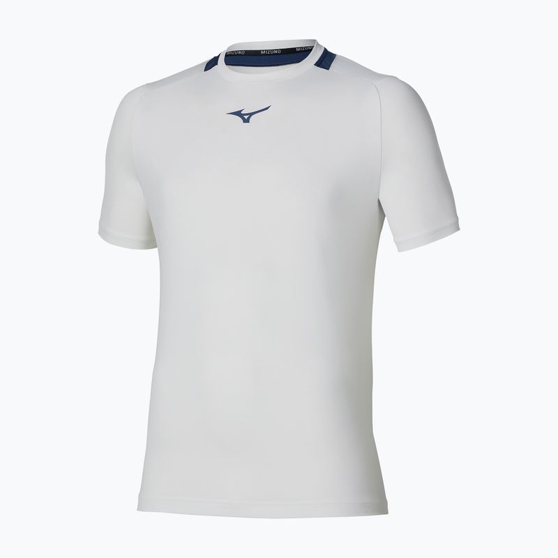 Maglietta da tennis da uomo Mizuno Tennis Core Short Sleeve Tee white/insignia blue