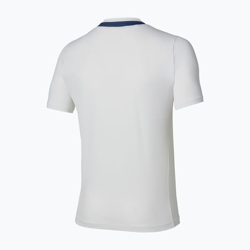 Maglietta da tennis da uomo Mizuno Tennis Core Short Sleeve Tee white/insignia blue 2