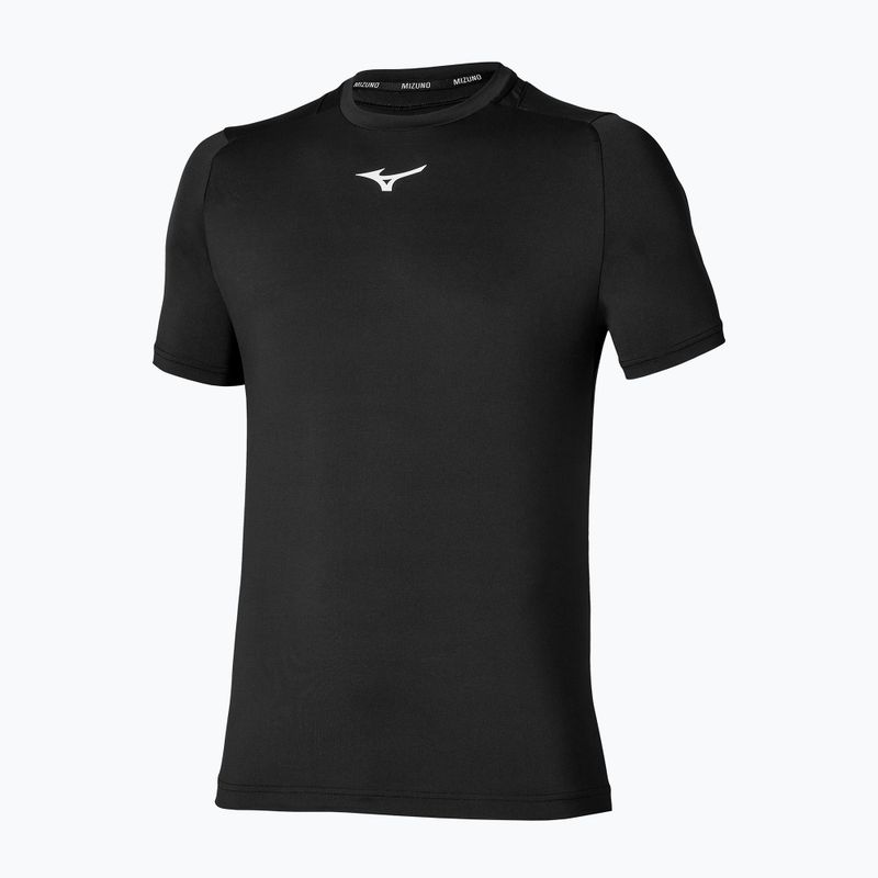 Maglietta da tennis da uomo Mizuno Tennis Core Short Sleeve Tee black/black
