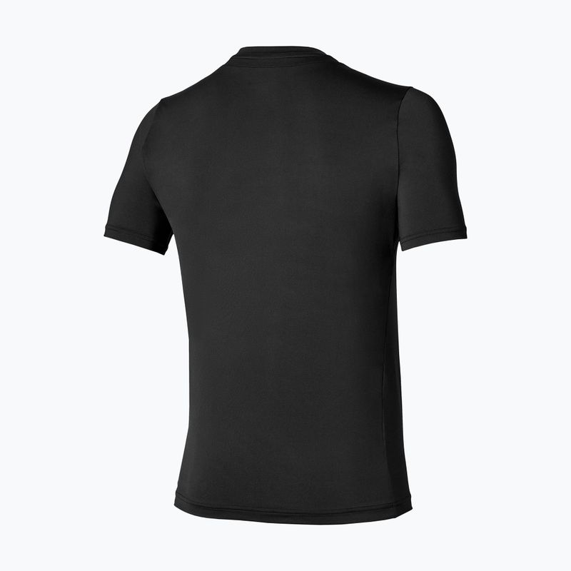 Maglietta da tennis da uomo Mizuno Tennis Core Short Sleeve Tee black/black 2
