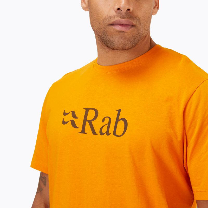 Maglietta da trekking Rab Stance Logo SS sunset da uomo 3