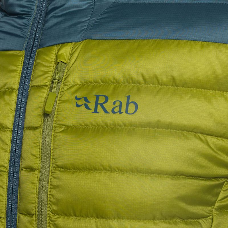 Piumino Rab Microlight Alpine da uomo blu orione/verde lampone 6