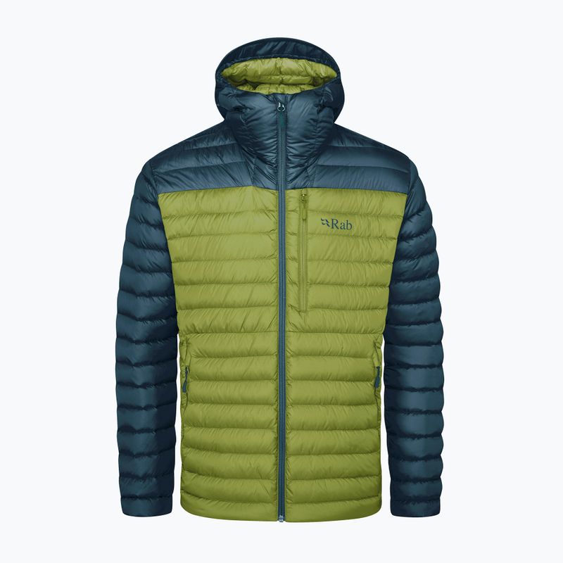 Piumino Rab Microlight Alpine da uomo blu orione/verde lampone 8