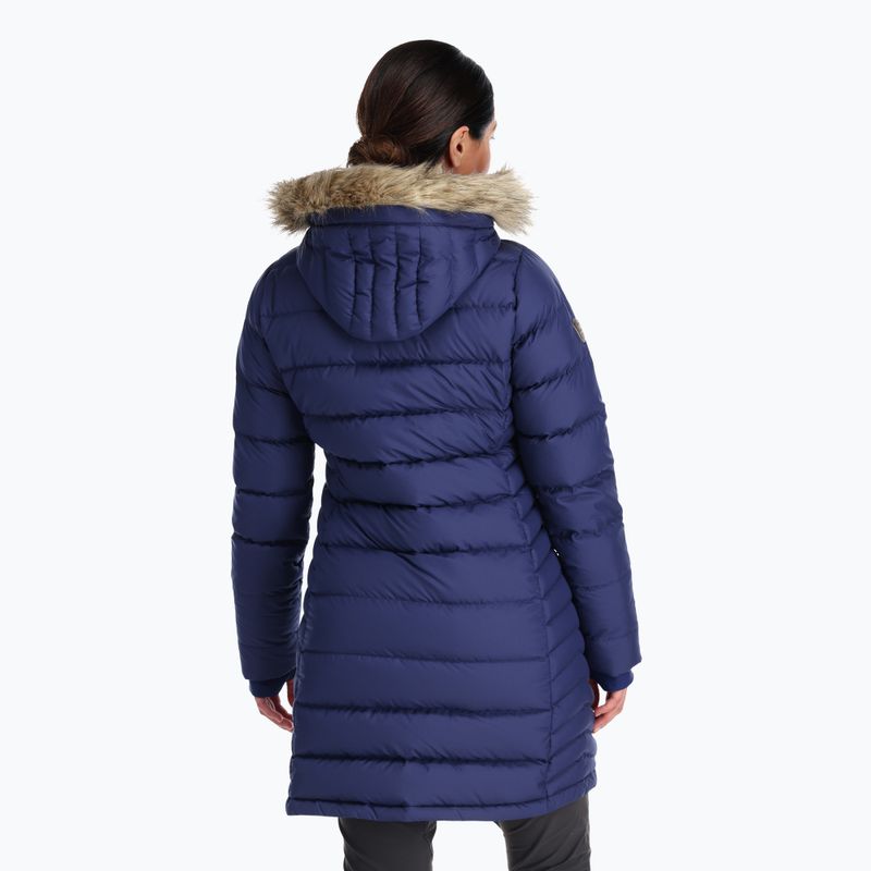 Piumino donna Rab Deep Cover Parka blu patriota 3