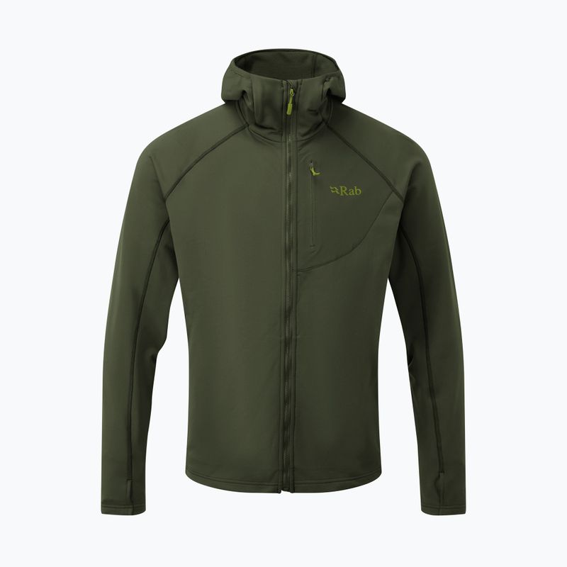 Felpa da uomo Rab Superflux Hoody army QFE-89 2