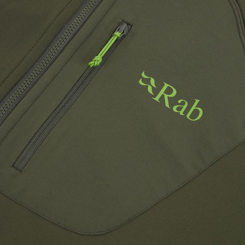 Felpa da uomo Rab Superflux Hoody army QFE-89 3