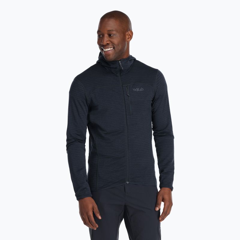 Felpa Rab Ascendor Light Hoody beluga da uomo