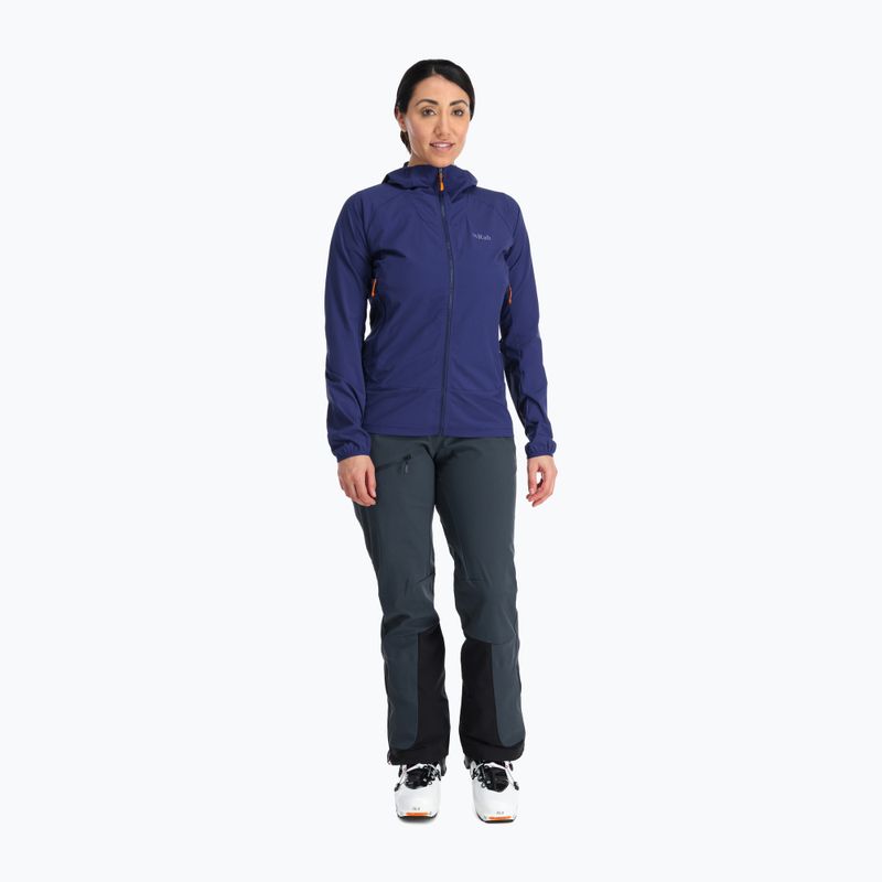 Giacca softshell da donna Rab Borealis blu patriota 3