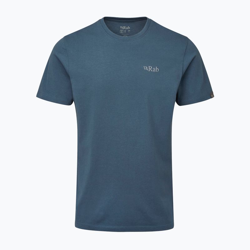 Maglietta da trekking Rab Stance Mountain Peak da uomo, blu orione 4