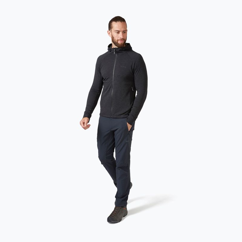 Giacca da trekking da uomo Rab Nexus Hoody nero 3