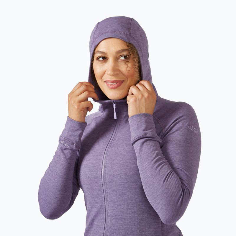 Felpa Rab Nexus Hoody donna, viola salvia 6