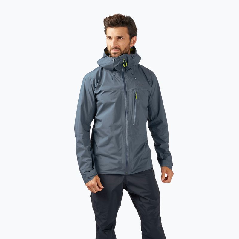 Rab Latok Paclite Plus giacca da pioggia da uomo blu orione 3