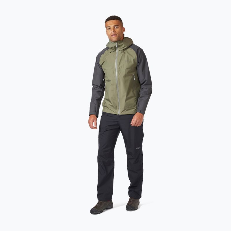 Giacca antipioggia Rab Namche Paclite graphene/light khaki da uomo 3