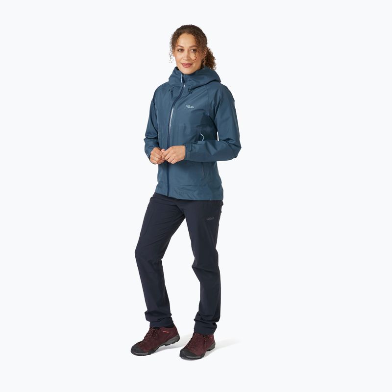 Rab Namche Paclite, giacca da pioggia da donna, blu orione 3